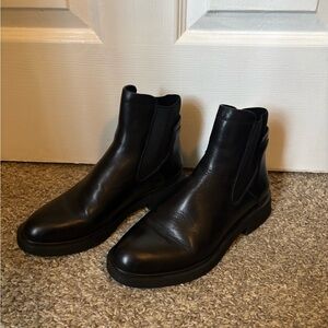 Franco Sarto Black Leather Boots